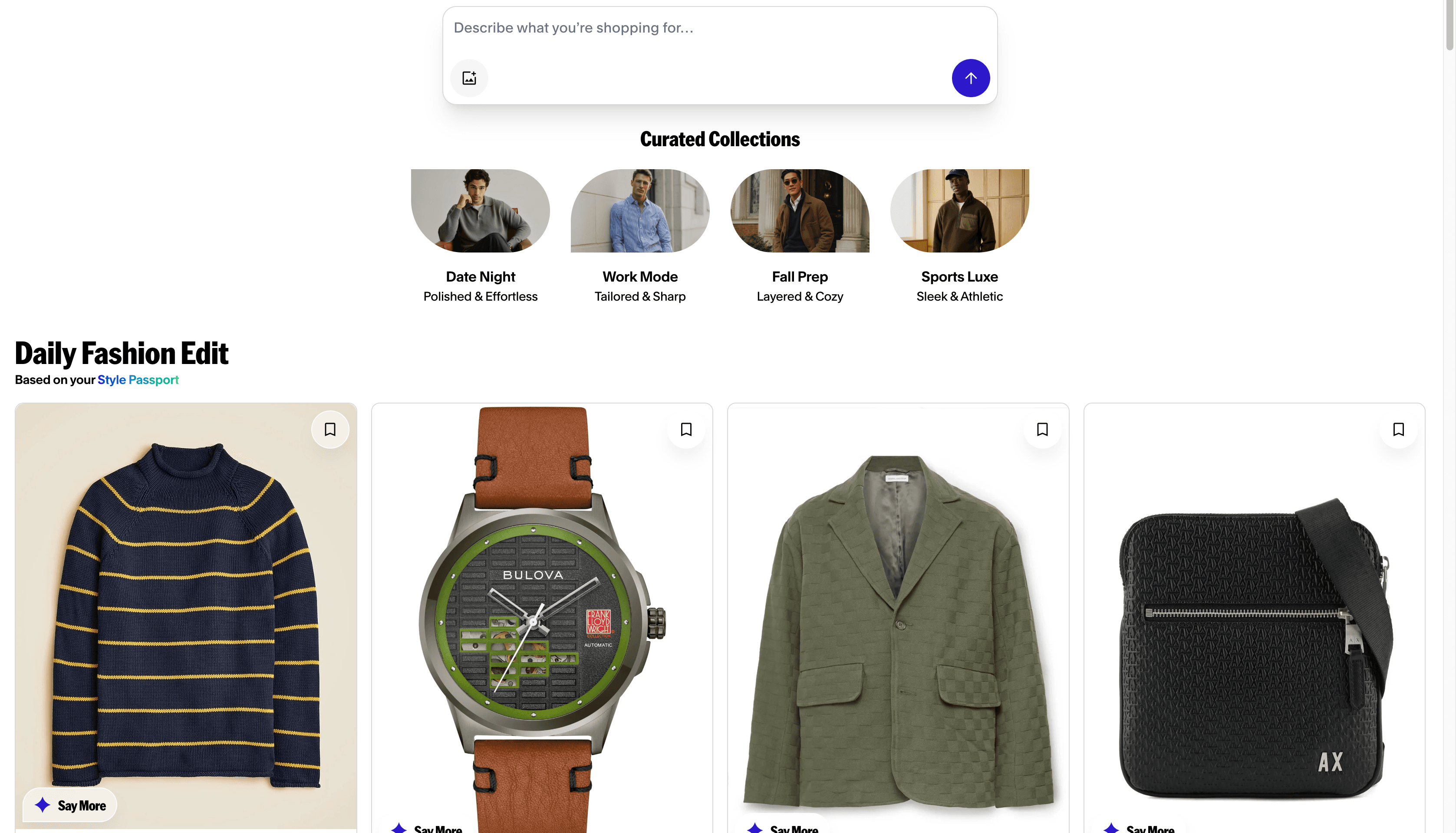 Daydream platform interface